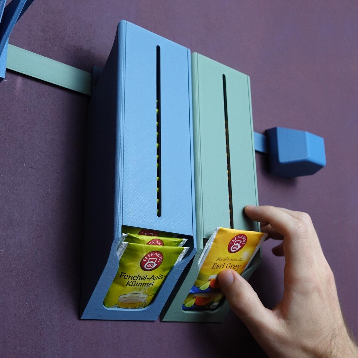 Tea Bag Dispenser | Tea Holder with See-Through Window, 20-25 Bags