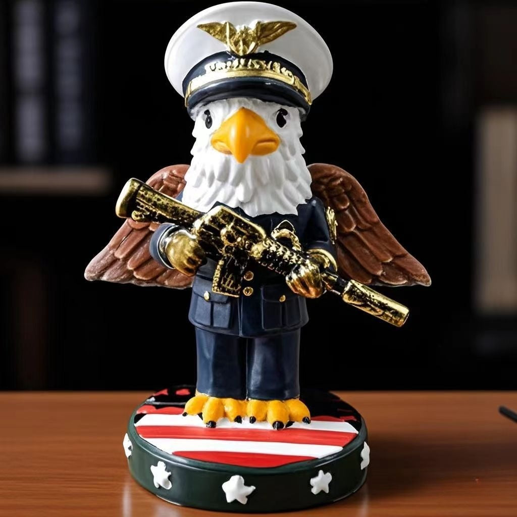 Armed Eagle Figure. Verteran Gift