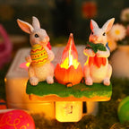 🐰2025 Easter Bunny Bonfire Flashing Night Light
