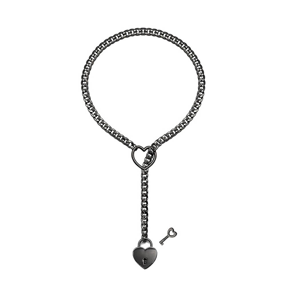 Adjustable Lasso with Key Heart Necklace