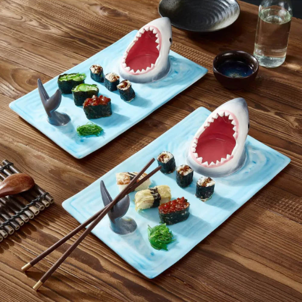 This shark can eat sushi with you