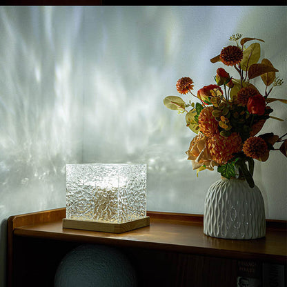 Rotating Water Ripple Night Light