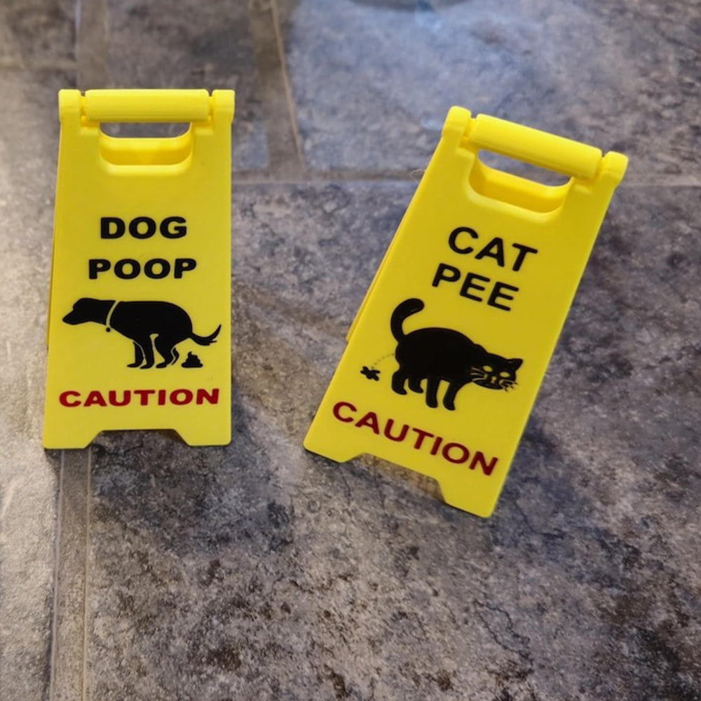 5 inch cat and dog (wetfloor) signs great stocking stuffers!! 3 colors