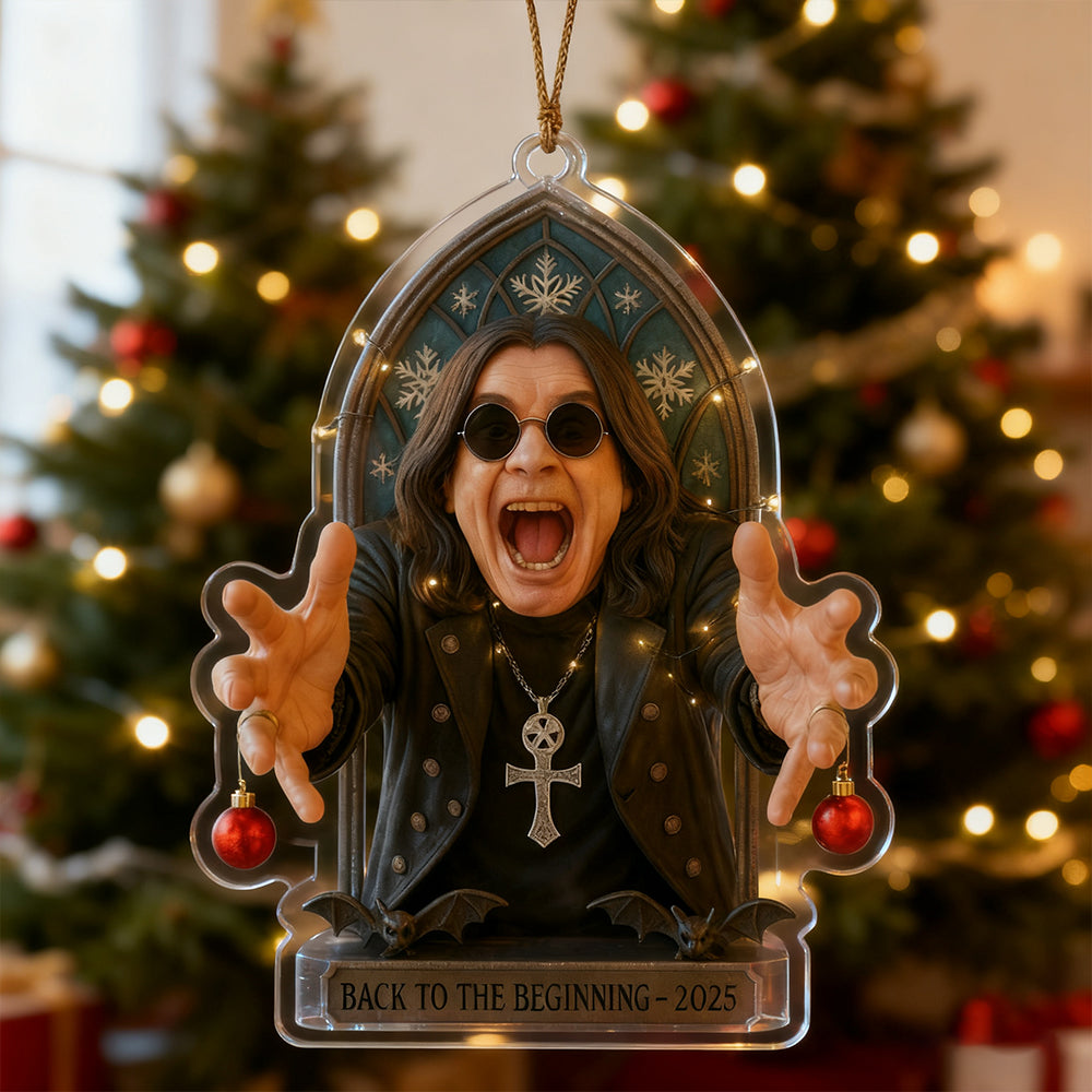 "Back to the Beginning" Christmas Tree Ornament. Set of 4