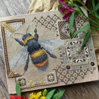 Bee Embroidery kit set