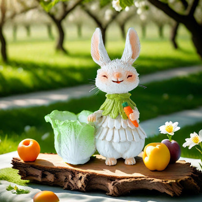 Cabbage and Bunny Ornament for easter