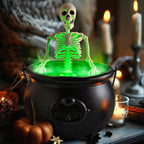 Cauldron Halloween Decor (With Magic Floating Potion Bottles & Diffuser)