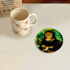 Ceramic Cat Art Coasters