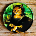 Ceramic Cat Art Coasters