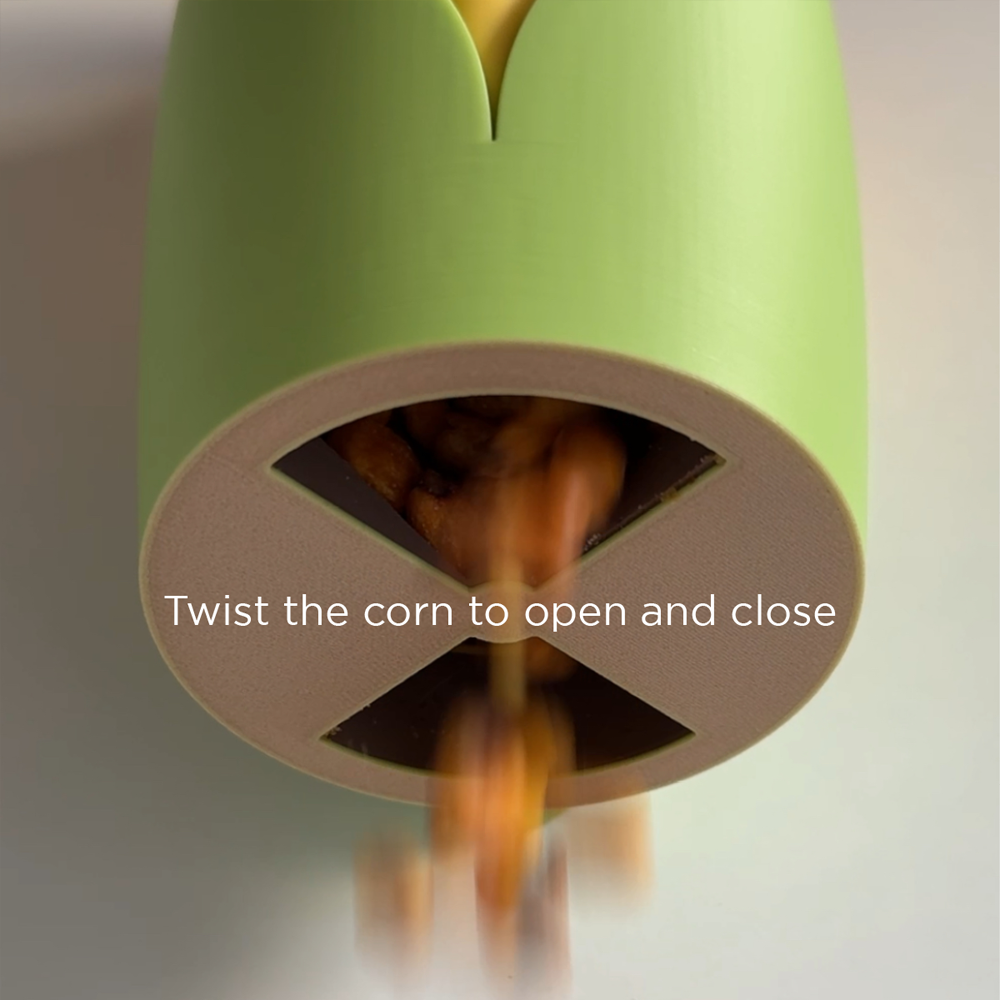 Twist & Treat Maize Snack Dispenser