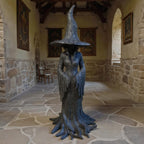 Gothic Halloween Forest Witch Statue