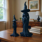 Gothic Halloween Forest Witch Statue