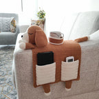 Crochet Dog Sofa Organizer with Cup Holder