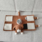 Crochet Dog Sofa Organizer with Cup Holder