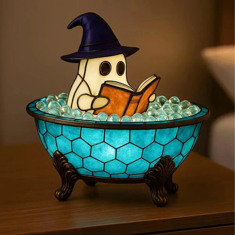 👻 Cute Ghost Bubble Bath LED Lamp