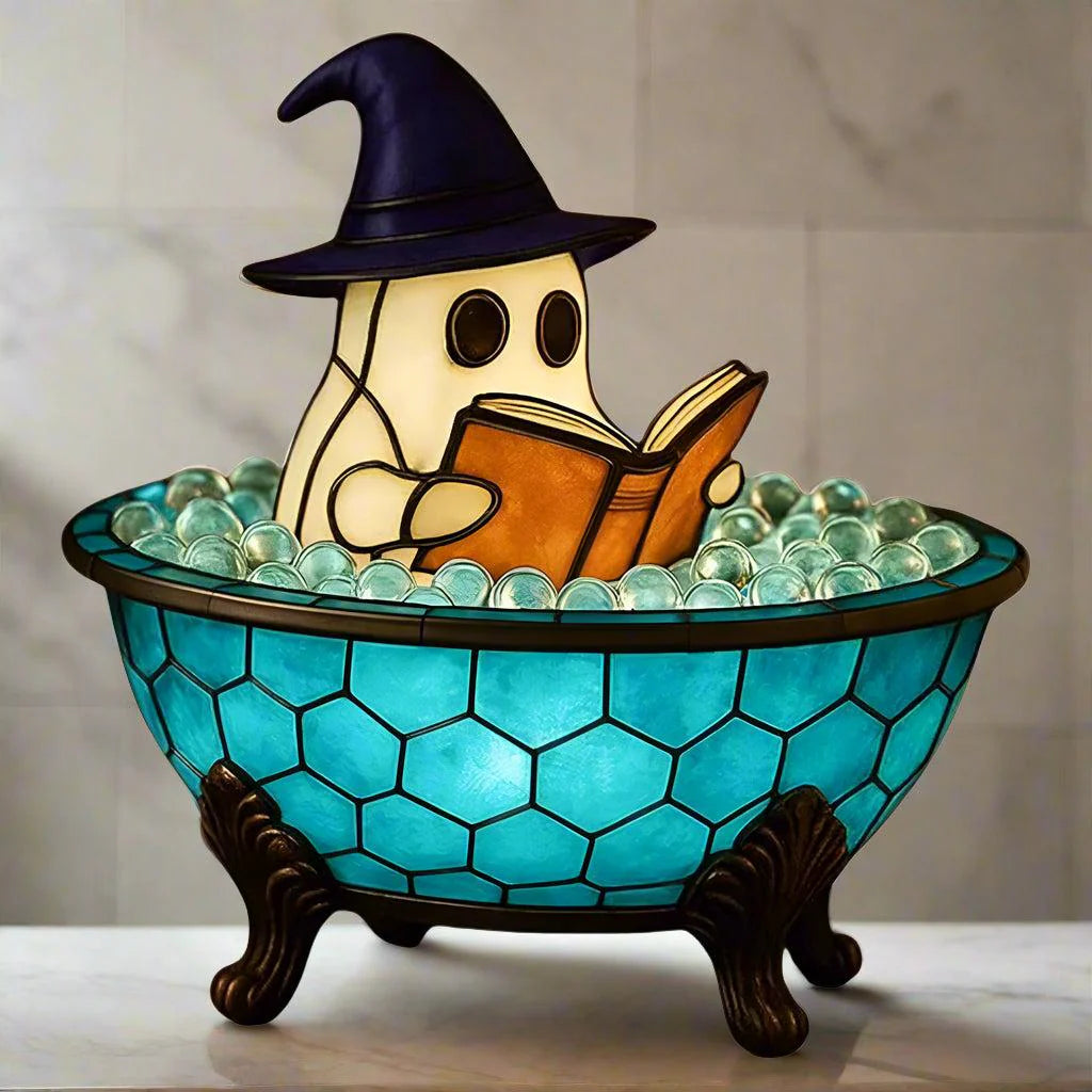 👻 Cute Ghost Bubble Bath LED Lamp