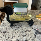 Dachshund wine bottle holder