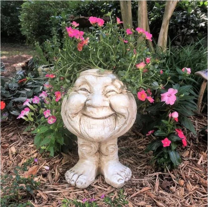 Face Statue Planter