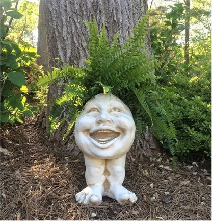 Face Statue Planter