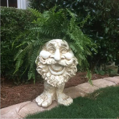 Face Statue Planter