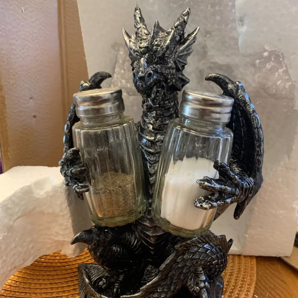 Fantasy Kitchen Dragon Holder For Salt and Pepper
