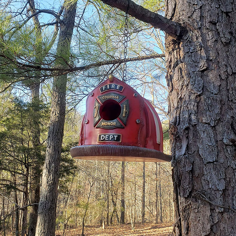 Firefighter Bird House-The best gift for the most brave fighter