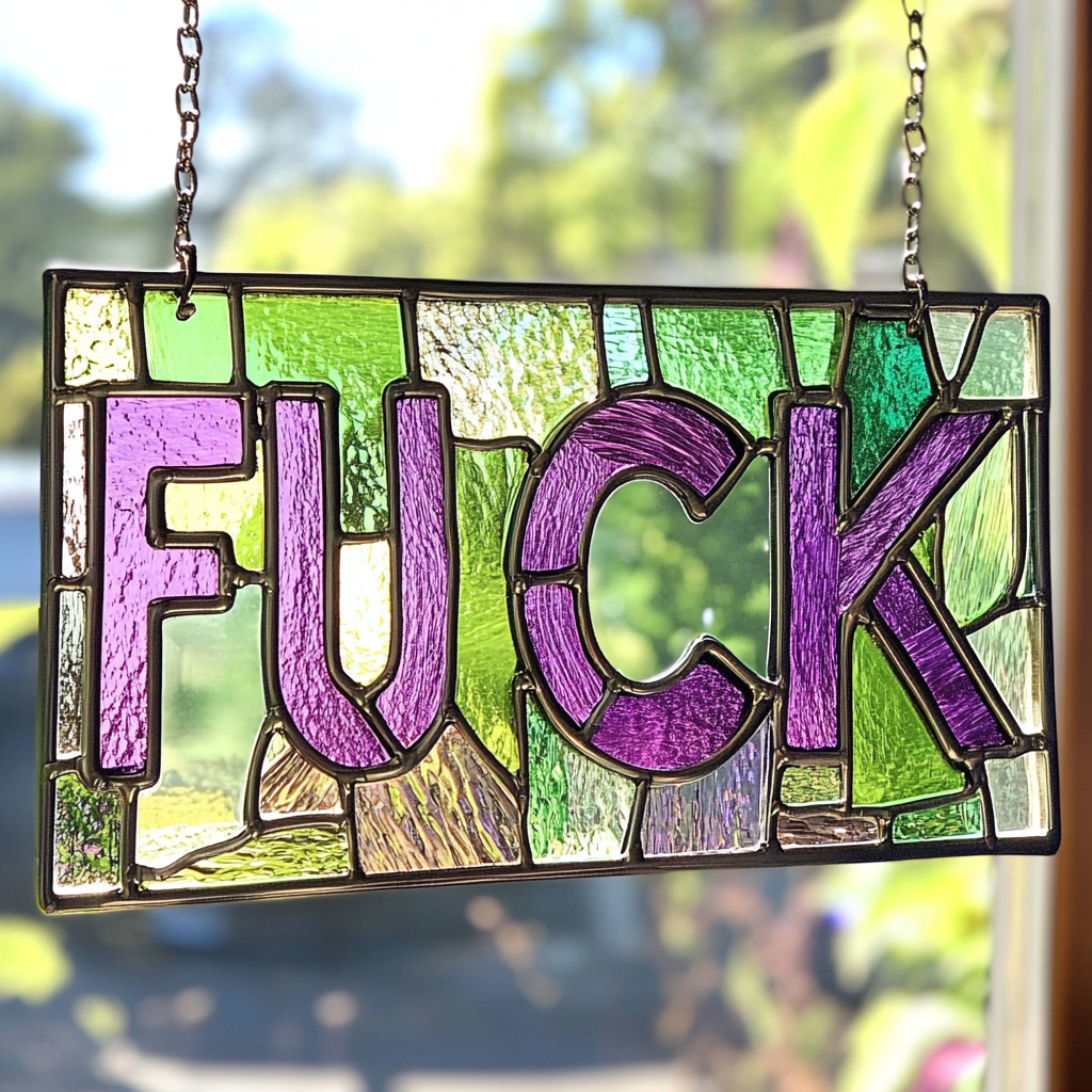 Bad Words Suncatcher