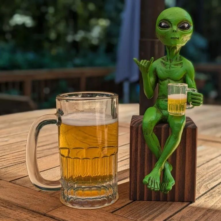 Funny Alien Statue