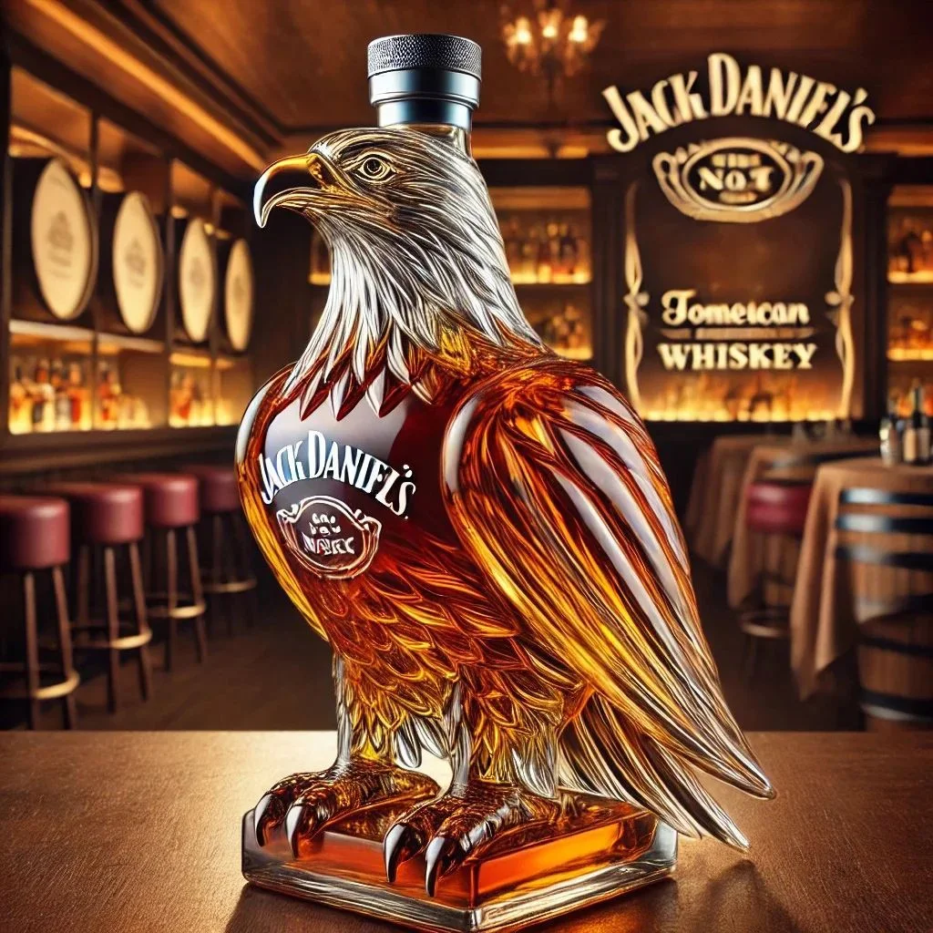 Funny Eagle Whiskey Bottle