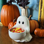Halloween Funny Ghost Candlestick Ashtray Snack Box