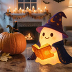 Ghost Wizard Book Lamp