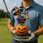 Golf Skeleton Statue