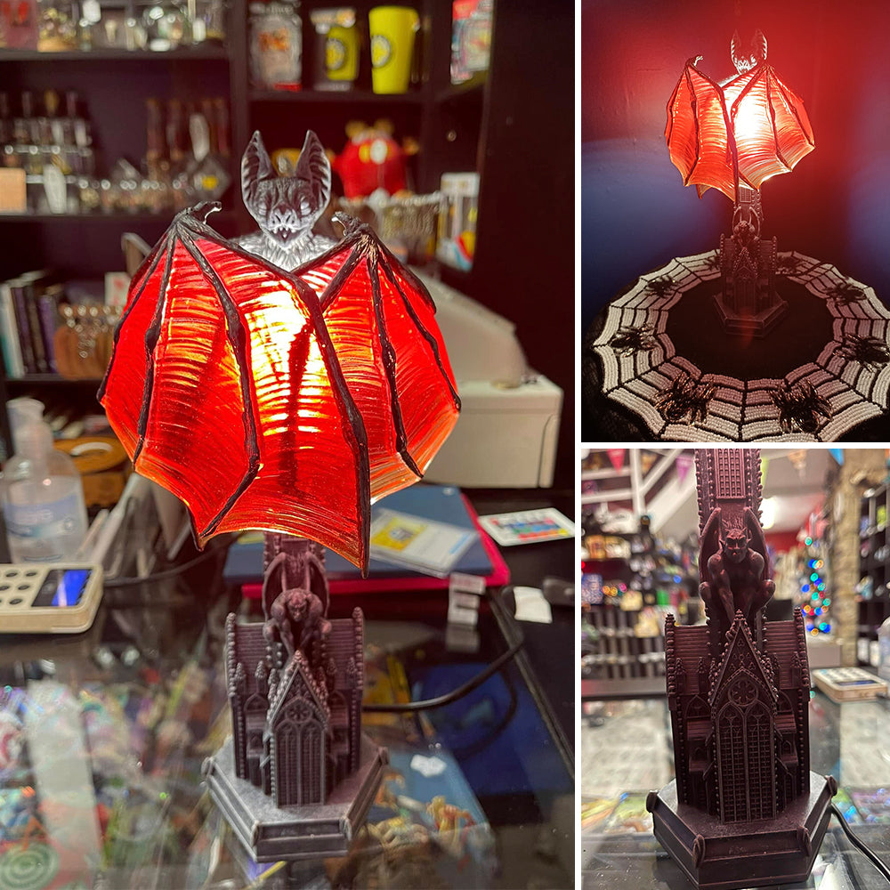Gothic Wings of Night: Halloween Lamp