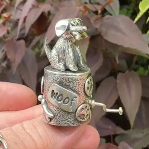✨2025 New Arrival🐔 Handcrafted Silver Clay Automata