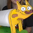 Handmade CatDog Paper Towel