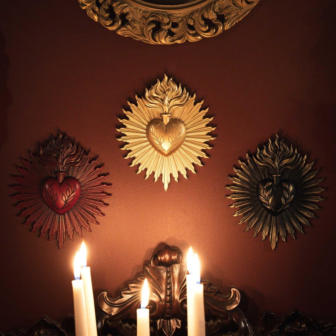 Handmade Sacred Heart Plaque