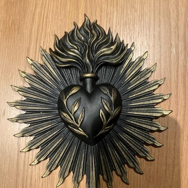 Handmade Sacred Heart Plaque