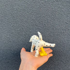 Handmade Ceramic Peeing Dog Pot Decoration - Funny Plant Pot Accessory