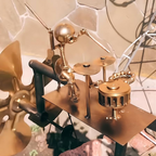 "Wind-Powered Air Drummer: The Silent Garden Rockstar!"🥁