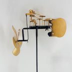 "Wind-Powered Air Drummer: The Silent Garden Rockstar!"🥁