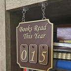 Hanging Bookshelf Counter bookish decor