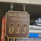 Hanging Bookshelf Counter bookish decor