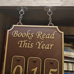 Hanging Bookshelf Counter bookish decor