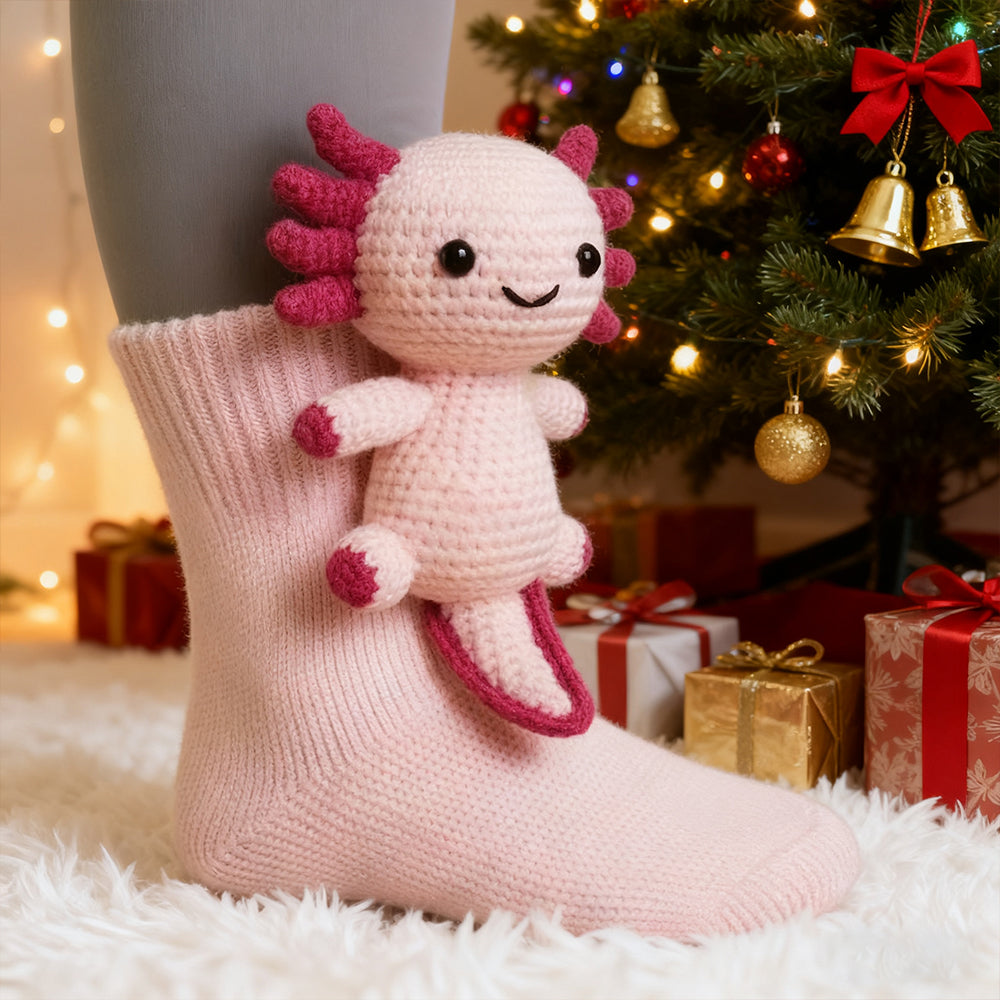 Holiday 3d Crochet Animal Socks