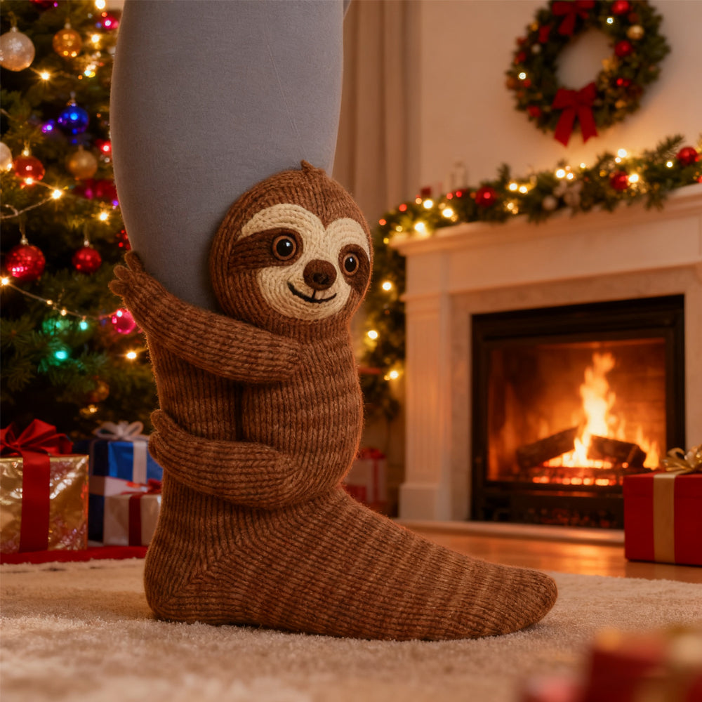 Holiday 3d Crochet Animal Socks