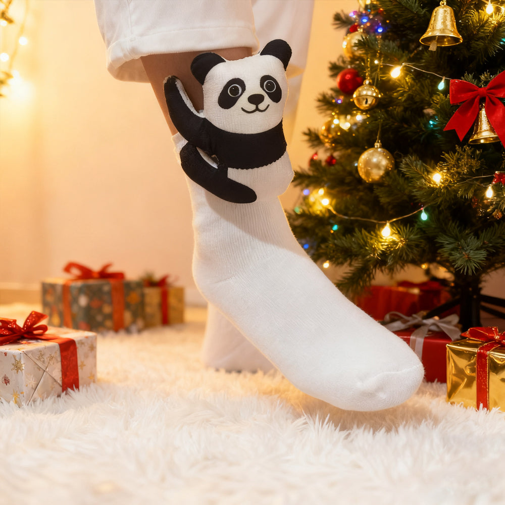 Holiday 3d Crochet Animal Socks