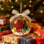 Holiday Sewing Snow Globe Ornament