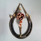 Horseshoe Nail Cross Western Wall Decoration