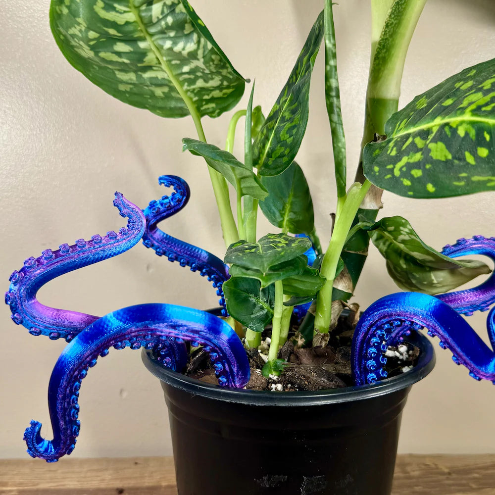 House Plant Accessories Decor - Set of 8 Sea monster Tentacles