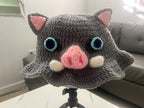 Inosuke Inspired Crochet Hat